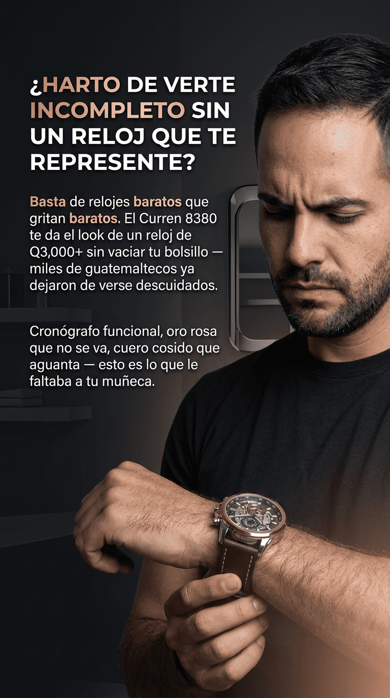 RELOJ CURREN 8380 EL MEJOR REGALO PARA PAPÁ